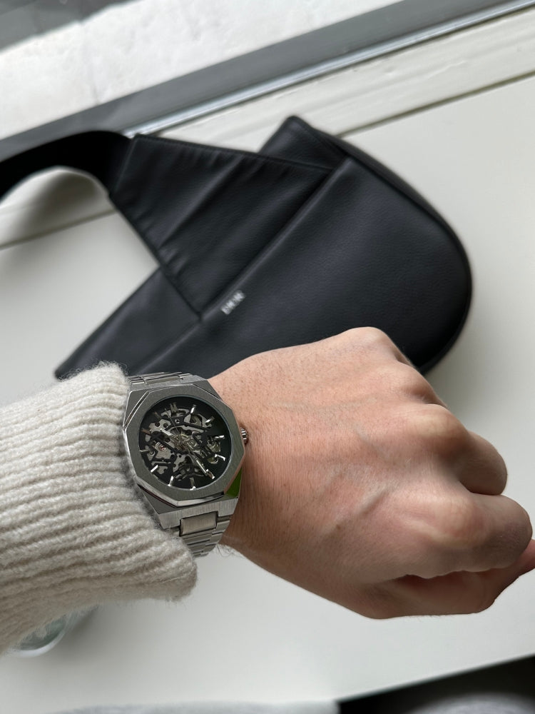 Decarba Men’s Luxury Watch – Classic Stainless Steel Chronograph Timepiece